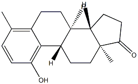 (8R,9S,13S,14S)-1-hydroxy-4,13-dimethyl-7,8,9,11,12,14,15,16-octahydro-6H-cyclopenta[a]phenanthren-17-one Struktur