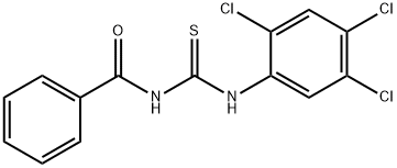 N-{[(2,4,5-trichlorophenyl)amino]carbonothioyl}benzamide Struktur