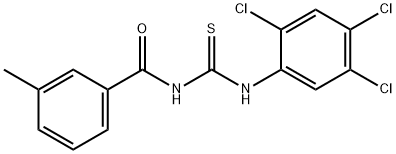 3-methyl-N-{[(2,4,5-trichlorophenyl)amino]carbonothioyl}benzamide Struktur