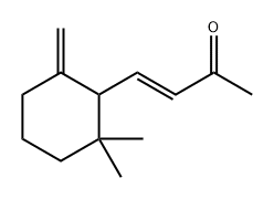 (E)-4-(2,2-dimethyl-6-methylidenecyclohexyl)but-3-en-2-one Struktur