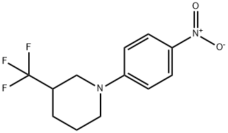 1-(4-NITROPHENYL)-3-(TRIFLUOROMETHYL)PIPERIDINE Struktur