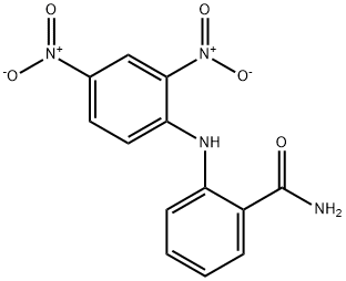 2-[(2,4-dinitrophenyl)amino]benzamide Struktur