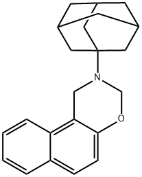 2-Adamantan-1-yl-2,3-dihydro-1H-naphtho[1,2-e][1,3]oxazine Struktur