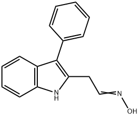 (E)-2-(3-phenyl-1H-indol-2-yl)acetaldehyde oxime Struktur