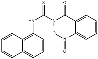 N-[(1-naphthylamino)carbonothioyl]-2-nitrobenzamide Struktur