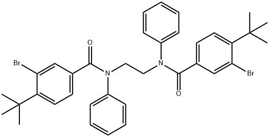 N,N'-1,2-ethanediylbis(3-bromo-4-tert-butyl-N-phenylbenzamide) Struktur