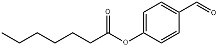 4-formylphenyl heptanoate Struktur