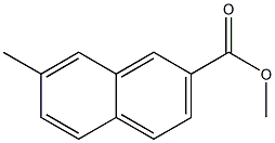 2-Naphthalenecarboxylic acid, 7-methyl-, methyl ester Struktur