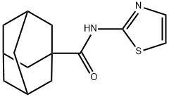 (3r,5r,7r)-N-(thiazol-2-yl)adamantane-1-carboxamide Struktur