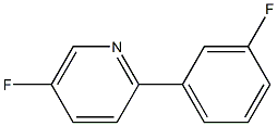 5-FLUORO-2-(3-FLUOROPHENYL)PYRIDINE Struktur