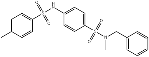 N-(4-{[benzyl(methyl)amino]sulfonyl}phenyl)-4-methylbenzenesulfonamide Struktur