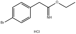 ethyl 2-(4-bromophenyl)ethanecarboximidate hydrochloride Struktur