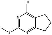 4-Chloro-2-(methylthio)-6,7-dihydro-5H-cyclopenta[d]pyrimidine Struktur