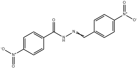 4-nitro-N'-(4-nitrobenzylidene)benzohydrazide Struktur