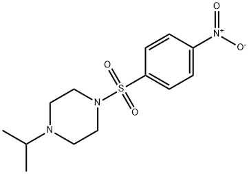 Piperazine, 1-(1-methylethyl)-4-[(4-nitrophenyl)sulfonyl]- Struktur