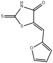 (Z)-5-(furan-2-ylmethylene)-2-thioxothiazolidin-4-one Struktur