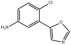 4-CHLORO-3-(OXAZOL-5-YL)ANILINE Struktur