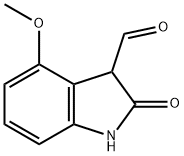 4-METHOXY-2-OXOINDOLINE-3-CARBALDEHYDE Struktur