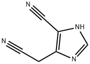 1H-Imidazole-4-acetonitrile,5-cyano- Struktur