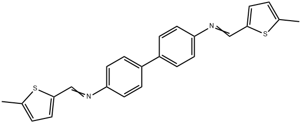 N,N'-bis[(5-methyl-2-thienyl)methylene]-4,4'-biphenyldiamine Struktur