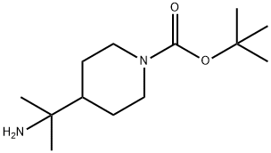 4-(2-Aminopropan-2-yl)-1-Boc-piperidine Struktur