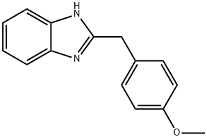 2-(4-methoxybenzyl)-1H-benzo[d]imidazole Struktur