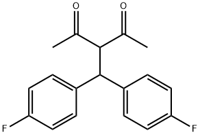 3-(BIS(4-FLUOROPHENYL)METHYL)PENTANE-2,4-DIONE Struktur