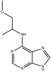 N-(1-methoxypropan-2-yl)-9H-purin-6-amine Struktur