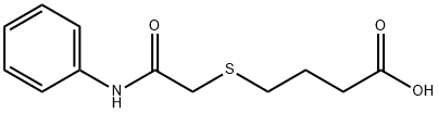 4-Phenylcarbamoylmethylsulfanyl-butyric acid Struktur