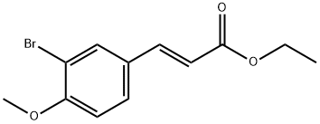 3-(3-Bromo-4-methoxy-phenyl)-acrylic acid ethyl ester Struktur