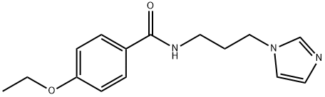 4-ethoxy-N-(3-imidazol-1-ylpropyl)benzamide Struktur