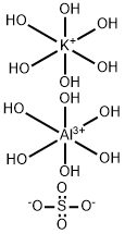 aluminum:potassium:disulfate:dodecahydrate Struktur