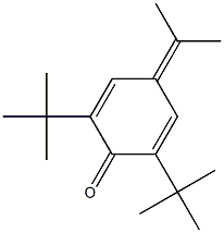 2,5-Cyclohexadien-1-one,2,6-bis(1,1-dimethylethyl)-4-(1-methylethylidene)- Struktur