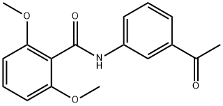 N-(3-acetylphenyl)-2,6-dimethoxybenzamide Struktur