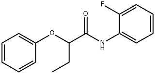 N-(2-fluorophenyl)-2-phenoxybutanamide Struktur