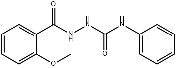 2-(2-methoxybenzoyl)-N-phenylhydrazinecarboxamide Struktur