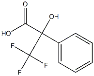 3,3,3-trifluoro-2-hydroxy-2-phenylpropanoic acid Struktur