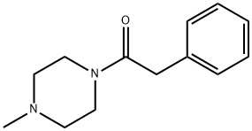 1-methyl-4-(phenylacetyl)piperazine Struktur