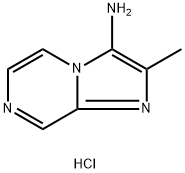 2-METHYLIMIDAZO[1,2-A]PYRAZIN-3-AMINE HYDROCHLORIDE Struktur