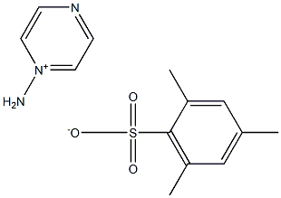 1-Aminopyrazin-1-ium 2,4,6-trimethylbenzenesulfonate Struktur