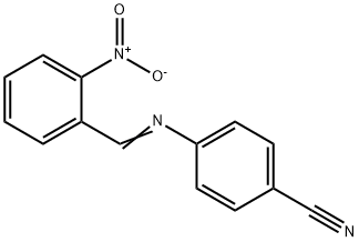 4-[(2-nitrobenzylidene)amino]benzonitrile Struktur