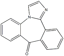 9H-Dibenzo(c,f)imidazo(1,2-a)azepin-9-one Struktur