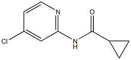 N-(4-chloropyridin-2-yl)cyclopropanecarboxamide Struktur