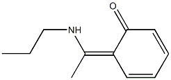 (6Z)-6-(1-propylaminoethylidene)cyclohexa-2,4-dien-1-one Struktur