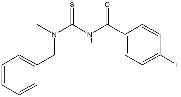 N-{[benzyl(methyl)amino]carbonothioyl}-4-fluorobenzamide Struktur