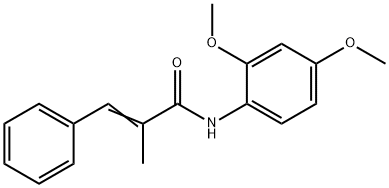 (E)-N-(2,4-dimethoxyphenyl)-2-methyl-3-phenylprop-2-enamide Struktur