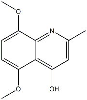 4-Quinolinol,5,8-dimethoxy-2-methyl- Struktur