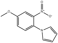 1-(4-methoxy-2-nitrophenyl)pyrrole Struktur