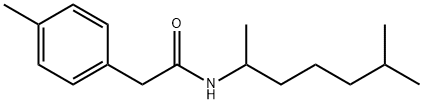 N-(6-methylheptan-2-yl)-2-(4-methylphenyl)acetamide Struktur