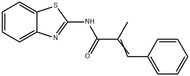 (E)-N-(1,3-benzothiazol-2-yl)-2-methyl-3-phenylprop-2-enamide Struktur